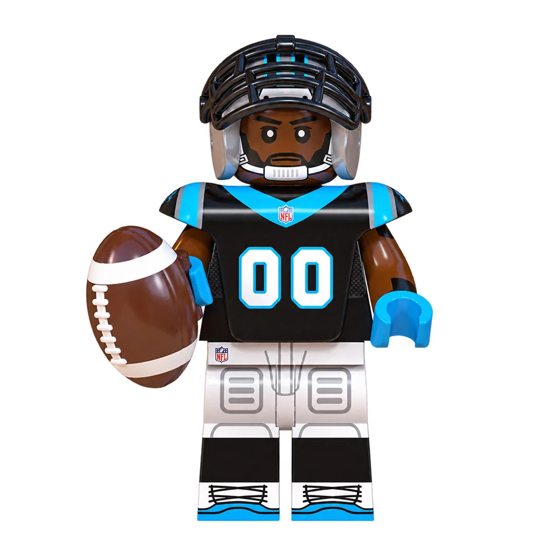 Sports Carolina Panthers brick minifigure on white background