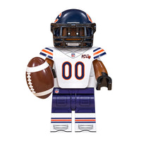 Sports Chicago Bears brick minifigure on white background