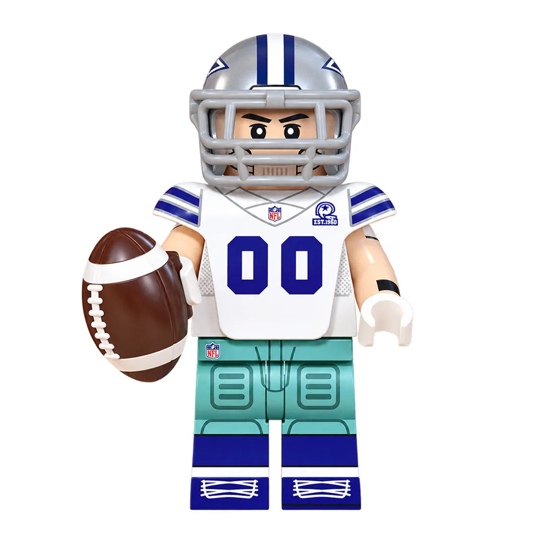 Sports Dallas Cowboys brick minifigure on white background