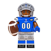 Sports Detroit Lions brick minifigure on white background