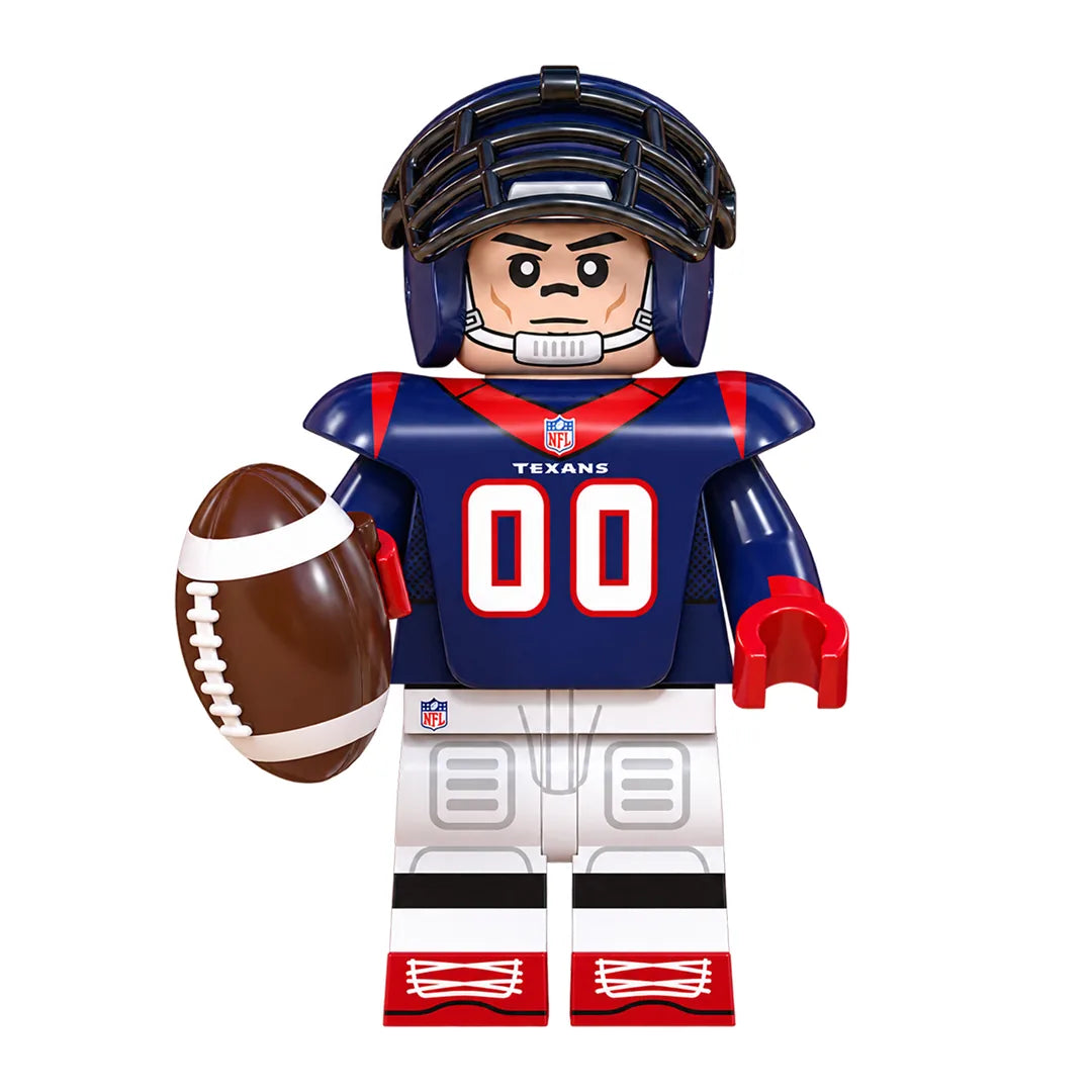 Sports Houston Texans brick minifigure on white background