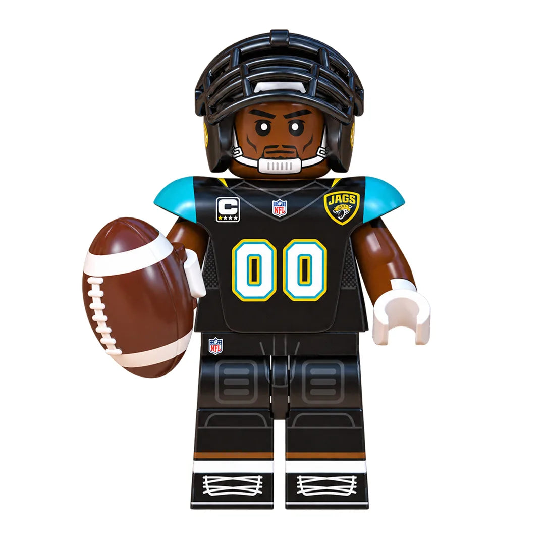 Sports Jacksonville Jaguars brick minifigure on white background