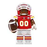 Sports Kansas City Chiefs brick minifigure on white background
