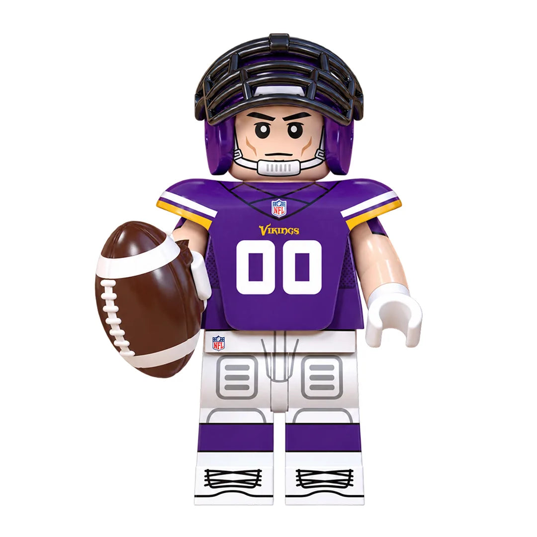 Sports Minnesota Vikings brick minifigure on white background