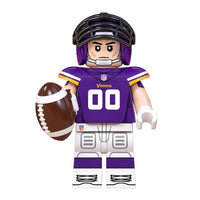 Sports Minnesota Vikings brick minifigure on white background