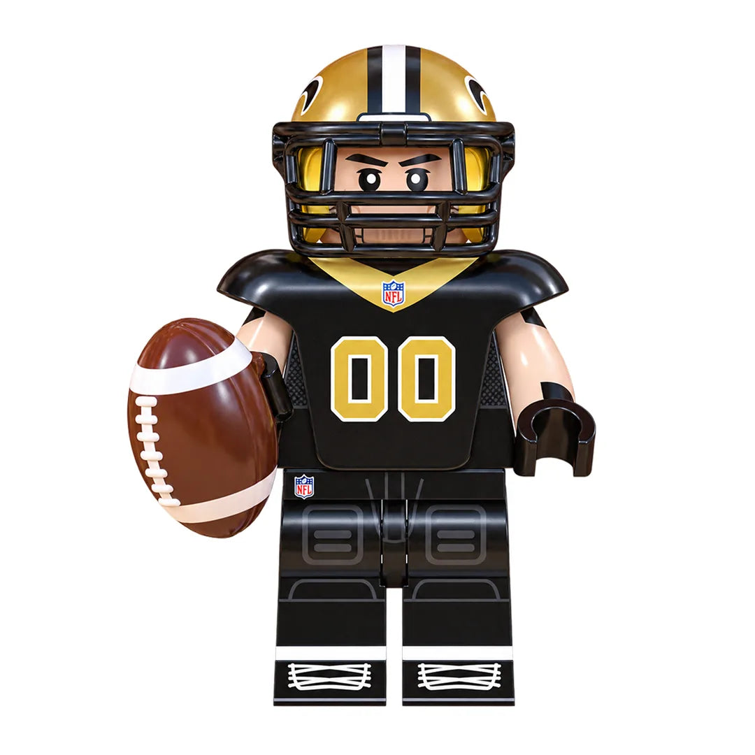 Sports New Orleans Saints brick minifigure on white background