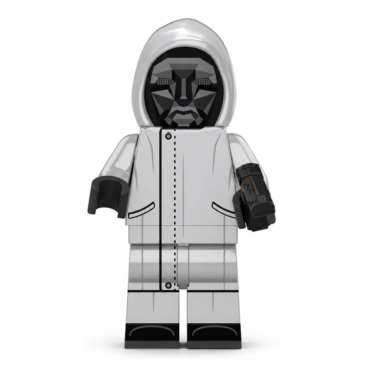 Squid Game Front Man brick minifigure on white background
