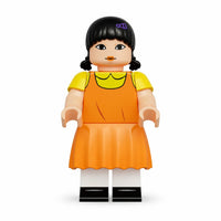 Squid Game Young-hee Doll brick minifigure on white background