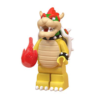 Super Mario Bowser Jr. brick minifigure on white background