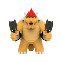 Super Mario Bowser brick minifigure on white background
