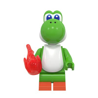 Super Mario Yoshi brick minifigure on white background