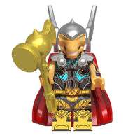 Superhero Beta Ray Bill brick minifigure on white background