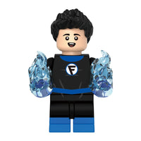 Superhero Franklin Richards brick minifigure on white background