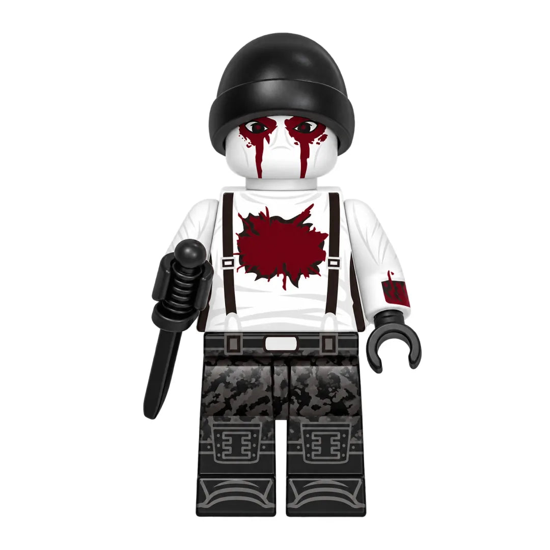 Superhero Muse brick minifigure on white background