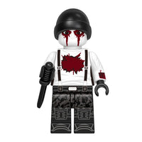 Superhero Muse brick minifigure on white background